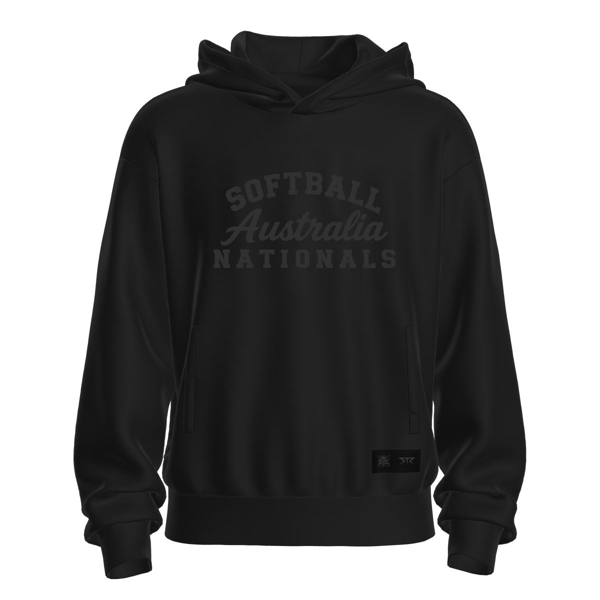 Softball Australia Nationals Black Out Oversized Hoodie