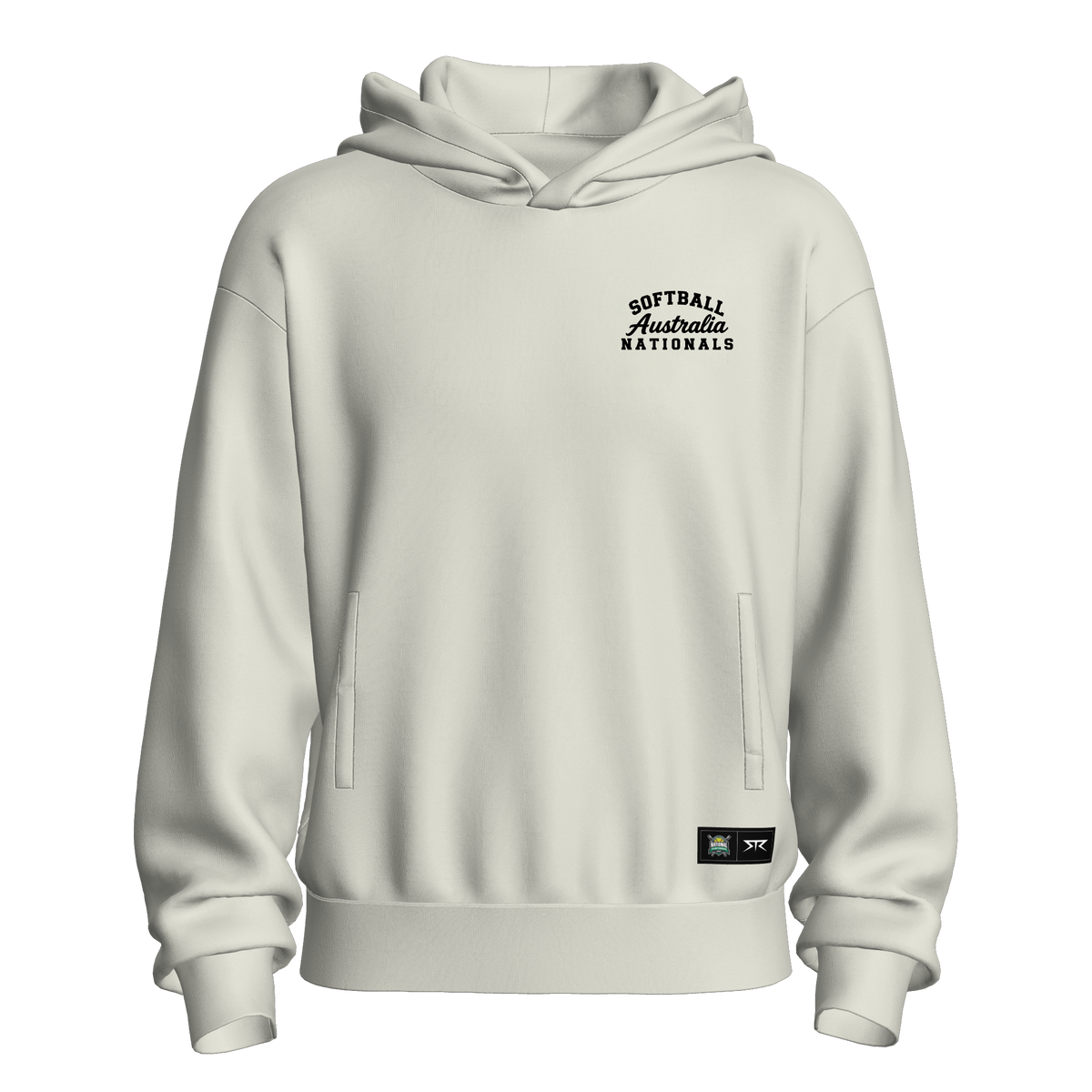 Softball Australia Nationals Ballpark Oversized Hoodie - Natural White