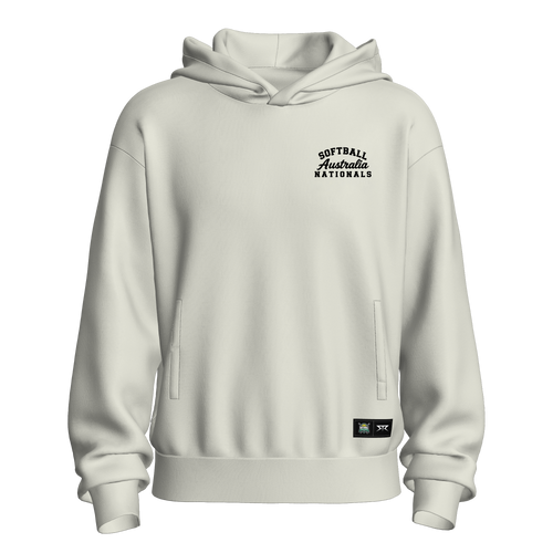 Softball Australia Nationals Ballpark Oversized Hoodie - Natural White