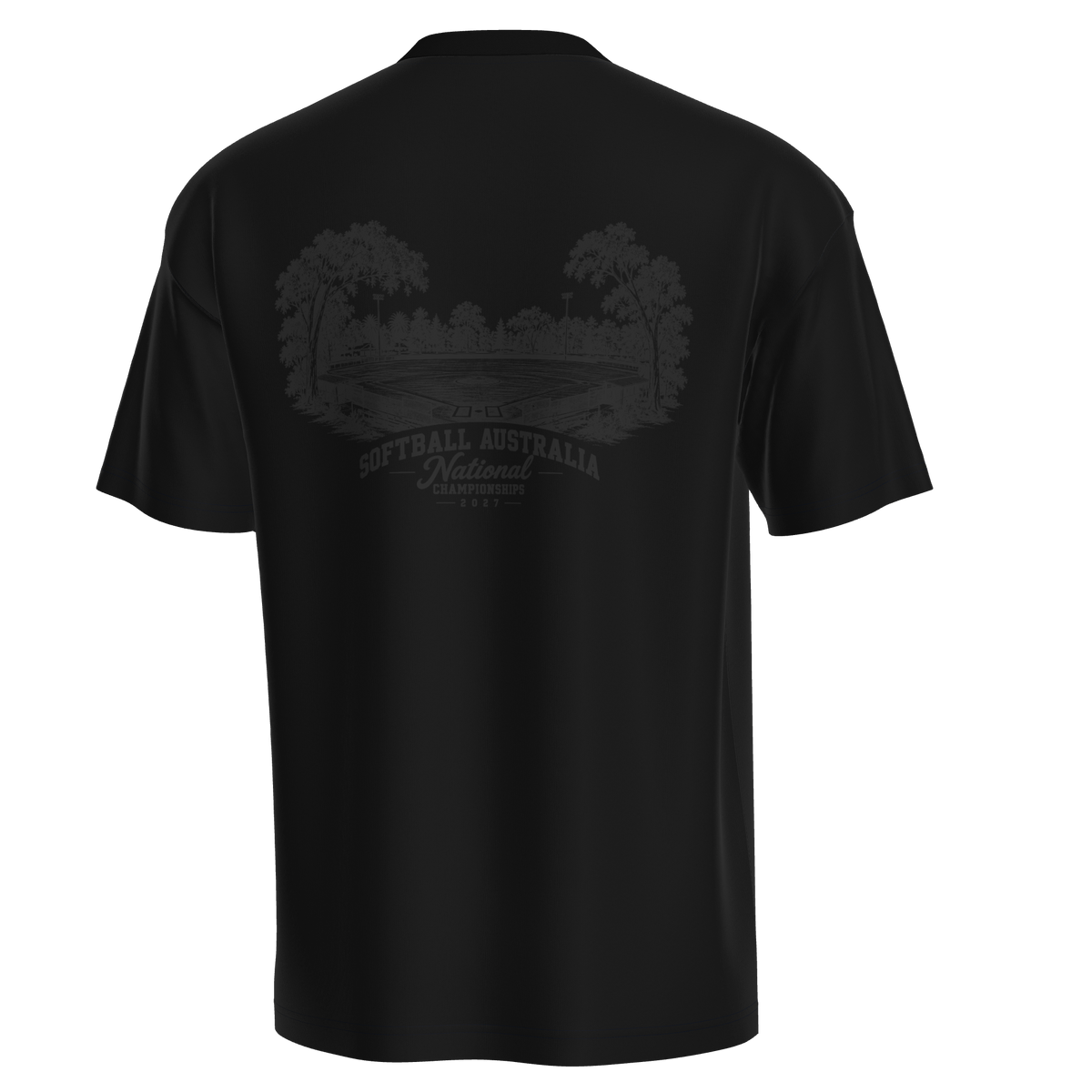 Softball Australia Nationals Black Out Oversized Tee