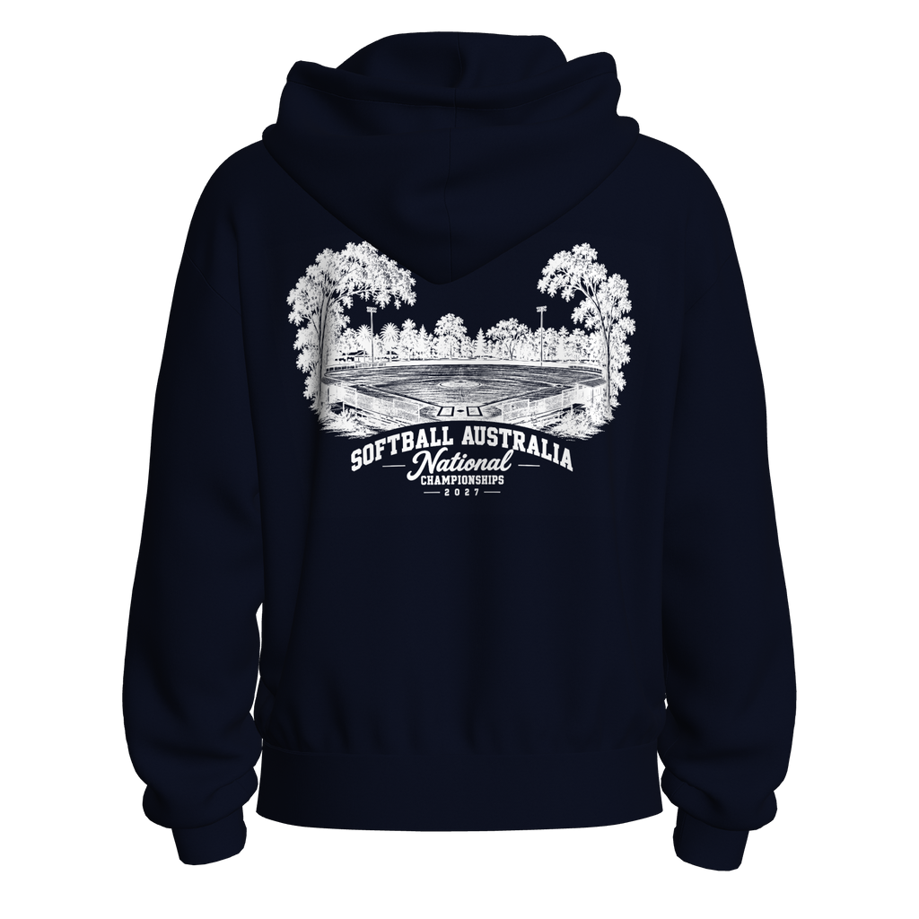 Softball Australia Nationals Ballpark Oversized Hoodie - Navy